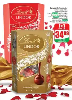 Dino Bombonierka Lindor, różne rodzaje 1+1 GRATIS oferta