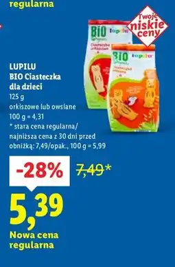Lidl Ciasteczka dla dzieci orkiszowe Bio oferta