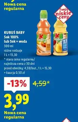 Lidl Sok 100% różne rodzaje oferta