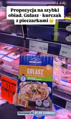 ALDI Gulasz kurczak z pieczarkami oferta