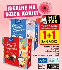 Intermarche Czekoladki śmietankowe E. Wedel Ptasie Mleczko oferta