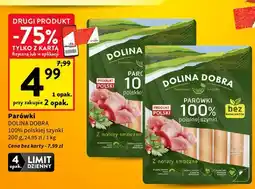 Intermarche Parówki 100 % z szynki Dolina Dobra oferta