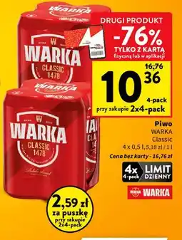 Intermarche Piwo Warka oferta
