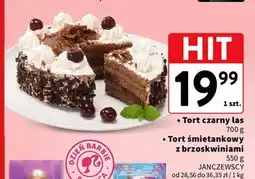 Intermarche Tort śmietankowy z brzoskwiniami Janczewscy oferta