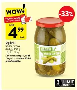 Intermarche Ogórki konserwowe oferta
