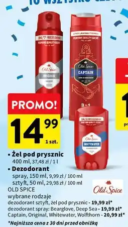 Intermarche Żel pod prysznic Old Spice Captain oferta
