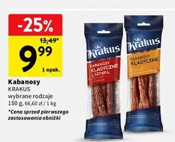 Intermarche Kabanosy z szynki Krakus Animex oferta