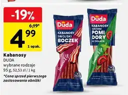 Intermarche Kabanosy suszone pomidory w ziołach Silesia Duda oferta