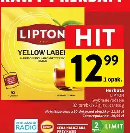 Intermarche Herbata Lipton Yellow Label Tea oferta