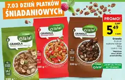 Intermarche Granola czekolada rodzynki i orzechy O La La! oferta