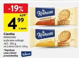 Intermarche Ciastka maślane Krakuski oferta