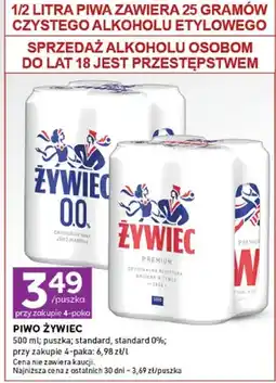Stokrotka Piwo Żywiec puszka, standard, standard 0% oferta