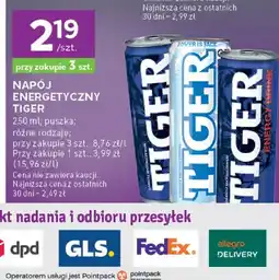 Stokrotka Napój energetyczny Tiger puszka różne rodzaje oferta