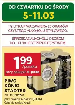 Stokrotka Piwo König Stadter oferta