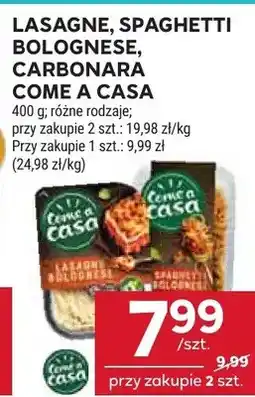 Stokrotka Lasagne, spaghetti bolognese, carbonara różne rodzaje oferta