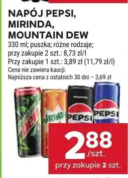Stokrotka Napój Pepsi, Mirinda, Mountain Dew oferta