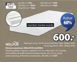 JYSK Materac piankowy Wellpur Glomma oferta