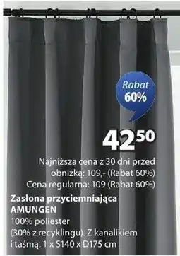 JYSK Zasłona przyciemniająca oferta