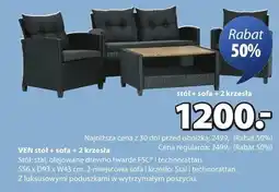 JYSK Stół + sofa + 2 krzesła oferta