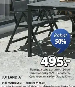 JYSK Stół + krzesło oferta