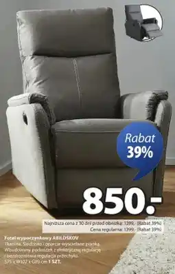 JYSK Fotel wypoczynkowy ABILDSKOV oferta