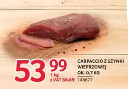 Selgros Carpaccio z szynki wieprzowej oferta