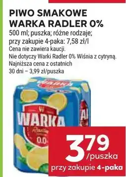 Stokrotka Piwo smakowe Warka Radler 0% oferta