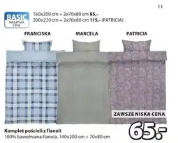 JYSK Komplet pościeli z flaneli - Patricia oferta