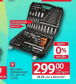 Selgros Zestaw kluczy Neo Tools oferta