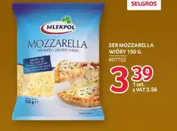 Selgros Ser mozzarella wióry oferta