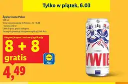 Lidl Piwo Jasne Pełne oferta