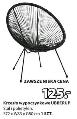 JYSK Krzesło wypoczynkowe UBBERUP oferta
