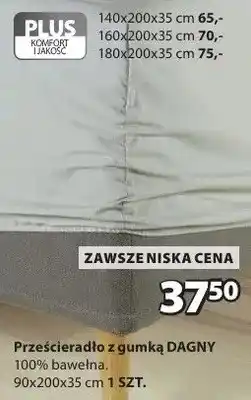 JYSK Prześcieradło z gumką Dagny oferta