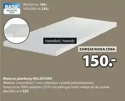 JYSK Materac piankowy Billefjord oferta