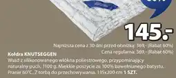 JYSK Kołdra wsad z silikonowanego włókna poliestrowego oferta
