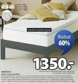JYSK Materac sprężynowy Driva oferta