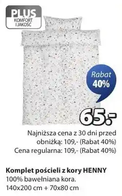 JYSK Komplet pościeli z kory Henny oferta
