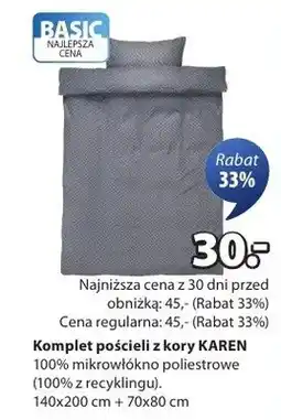 JYSK Komplet pościeli z kory Karen oferta