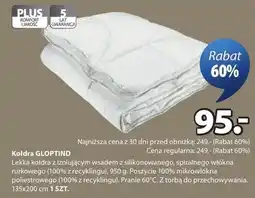 JYSK Kołdra Gloptind oferta