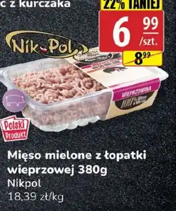 API MARKET Mięso mielone z łopatki wieprzowej Nikpol oferta
