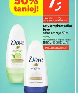 Dealz Antyperspirant roll on Dove oferta