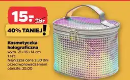 Netto Kosmetyczka holograficzna wym. 21 x 16 x 14 cm oferta
