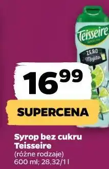 Netto Syrop bez cukru Teisseire (różne rodzaje) oferta