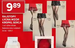 Stokrotka RAJSTOPY LYCRA WZÓR KROPKI, SERCA oferta
