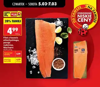 Biedronka Filet z łososia atlantyckiego, porcja rodzinna oferta