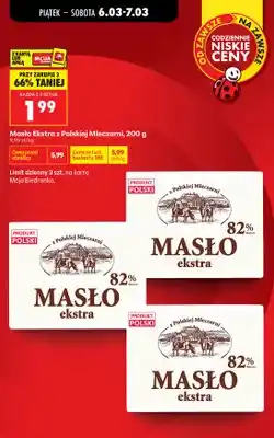Biedronka Masło ekstra 82% tłuszczu oferta