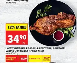 Biedronka Półówka kaczki z sosem z czerwonej porzeczki Wolno Gotowane Mięs oferta