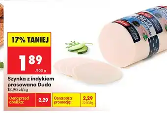 Biedronka Szynka z indykiem prasowana Duda oferta