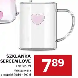 Stokrotka SZKLANKA Z SERCEM LOVE oferta
