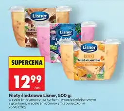 Biedronka Filety śledziowe w sosie śmietanowym z kurkami oferta